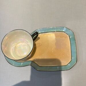 Antique luncheon plates set of four